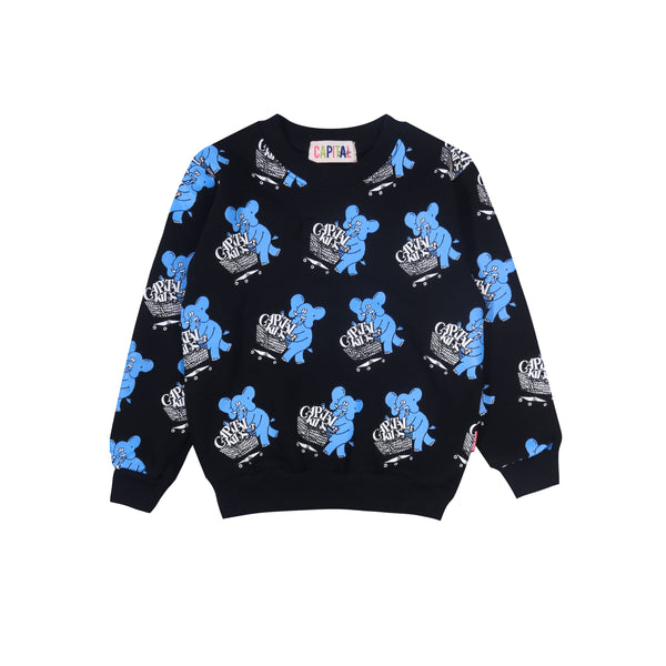 Elephant All Over Print - Black