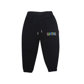 Logo Colors Sweatpants - Black