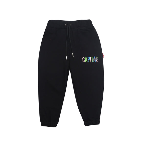 Logo Colors Sweatpants - Black