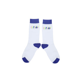 Logo Colors Socks - White