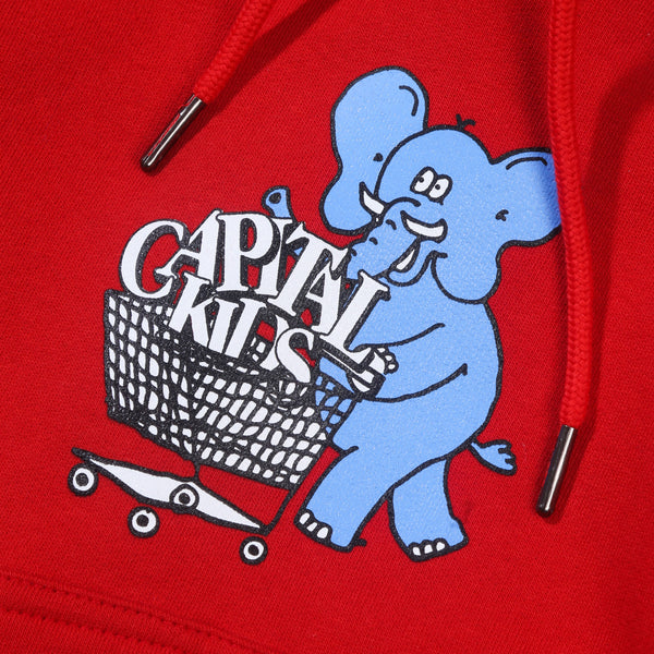 Elephant Hoodie - Red