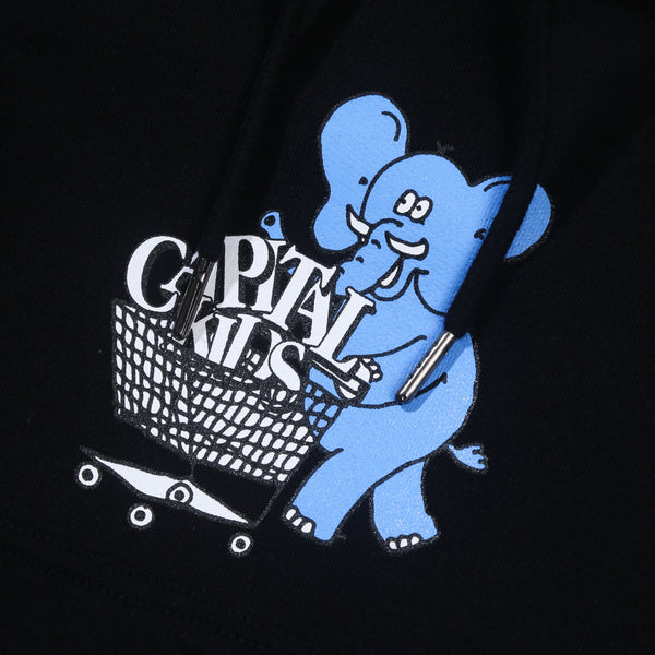 Elephant Hoodie - Black