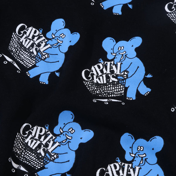 Elephant All Over Print - Black