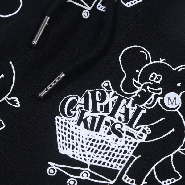 All Over Print Shorts - Black