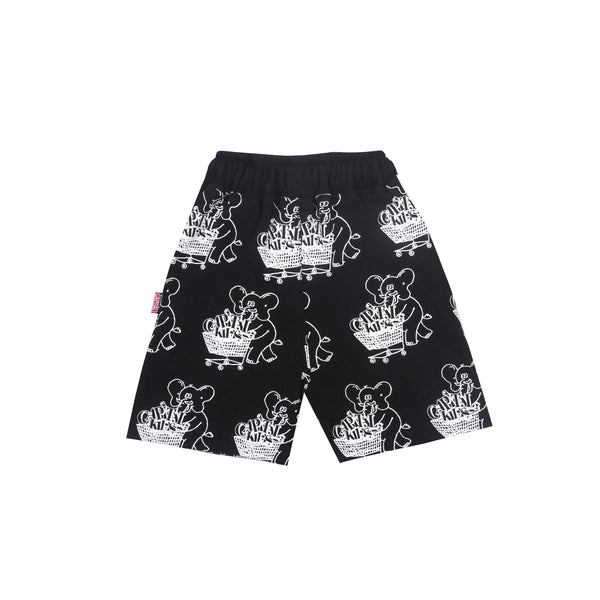All Over Print Shorts - Black