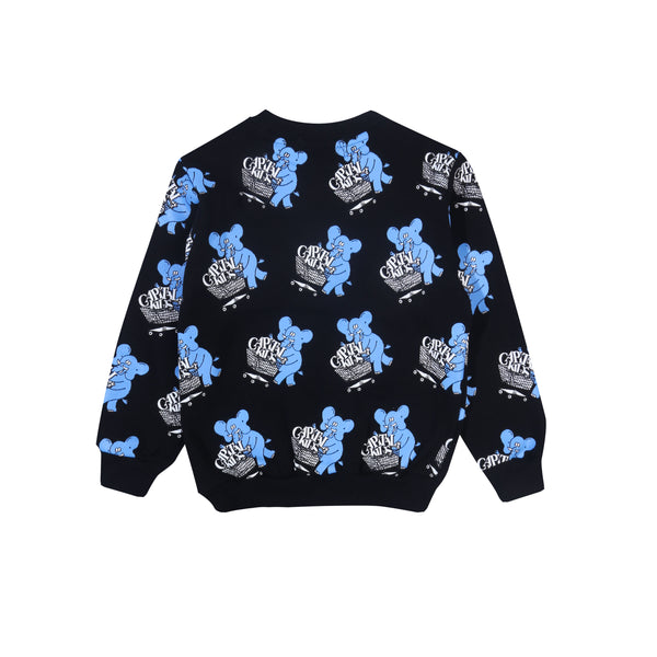 Elephant All Over Print - Black