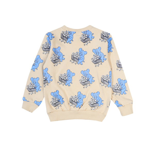 Elephant All Over Print - Cream